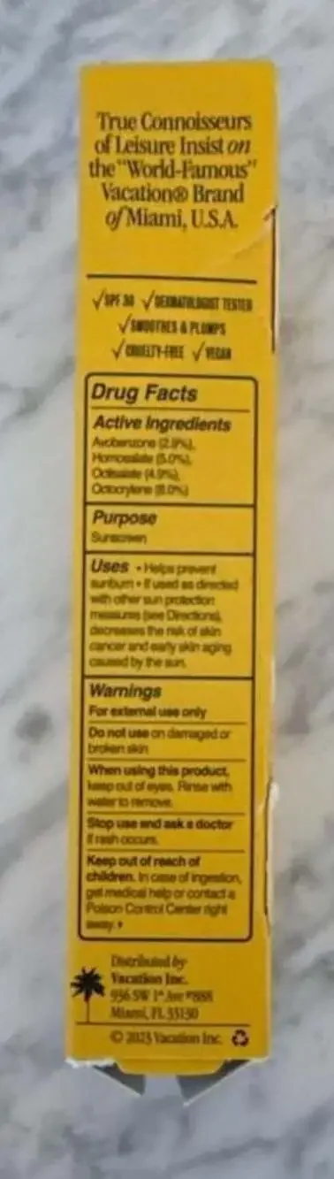 Vacation Chardonnay Broad Spectrum SPF 30 Sunscreen Lip Oil